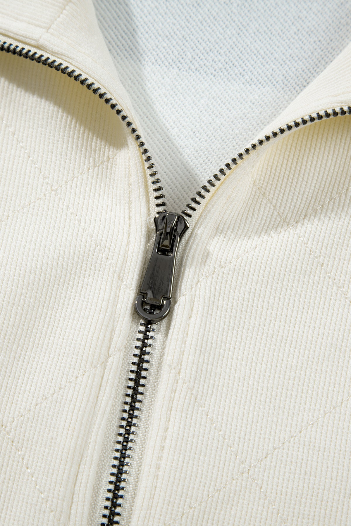 Green Stripe Half-Zip Sweatshirt