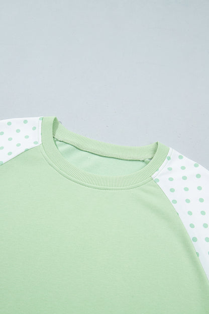 Polka Dot Colorblock Lounge Set
