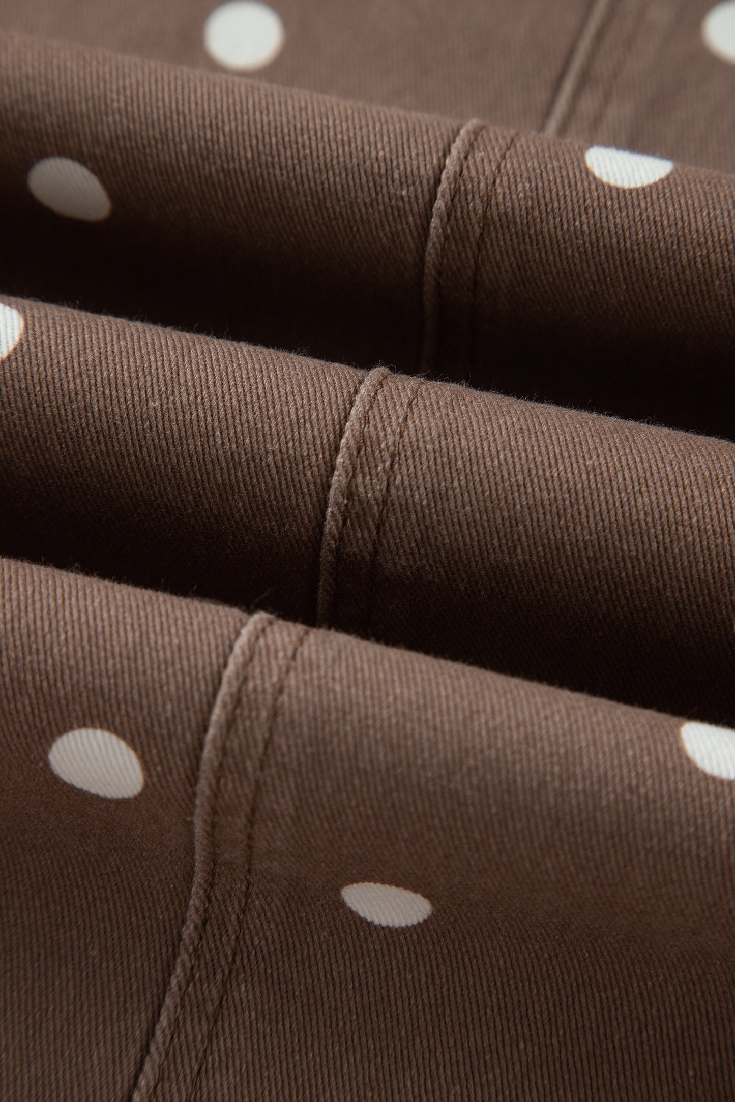 Peach Stand Polka Dot Barrel Jeans