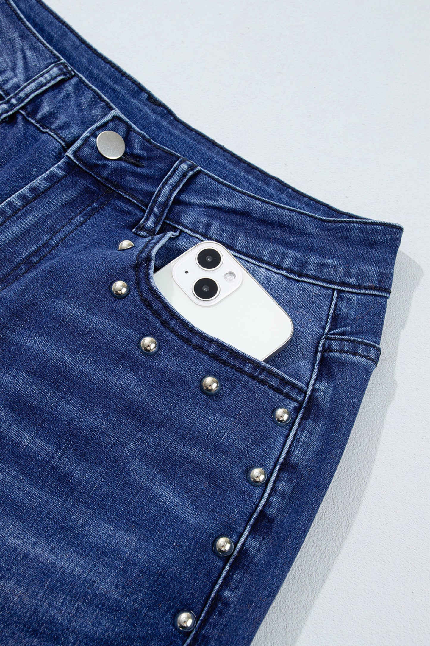 Canyon Studded Straight Leg Jeans