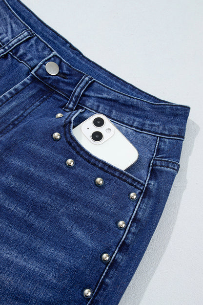 Canyon Studded Straight Leg Jeans