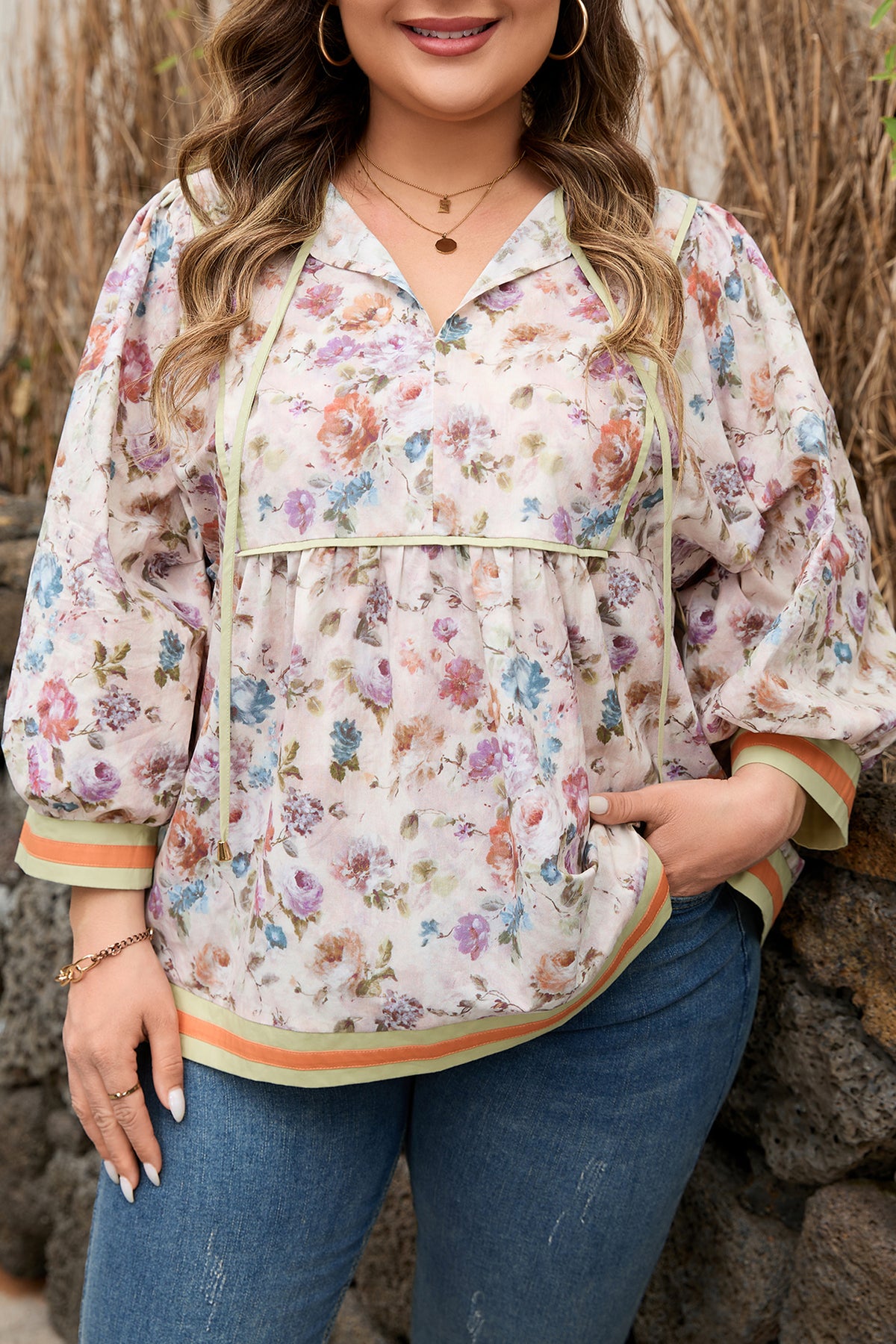 Floral Babydoll Blouse