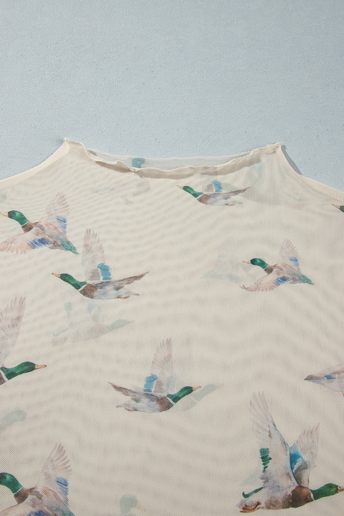Marsh Duck Mesh Plus Size Blouse