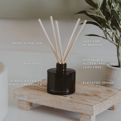 Pumpkin Spice Amber Tinted Glass Jar Reed Diffuser