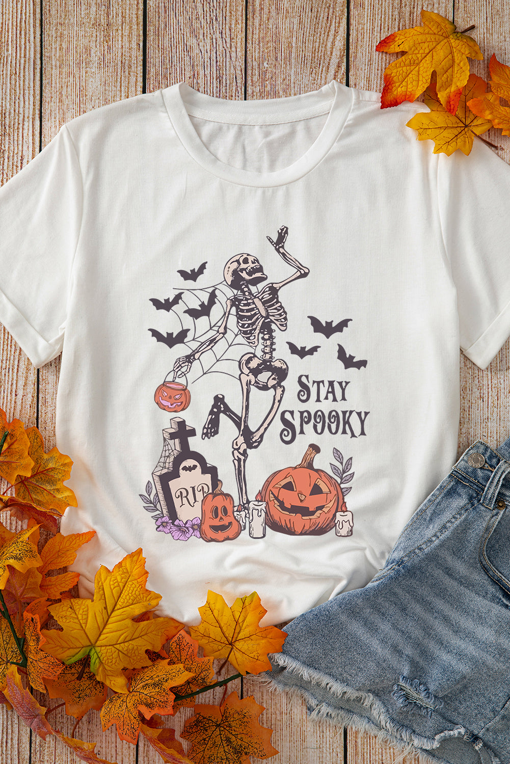 "Stay Spooky" Pumpkin Halloween Tee