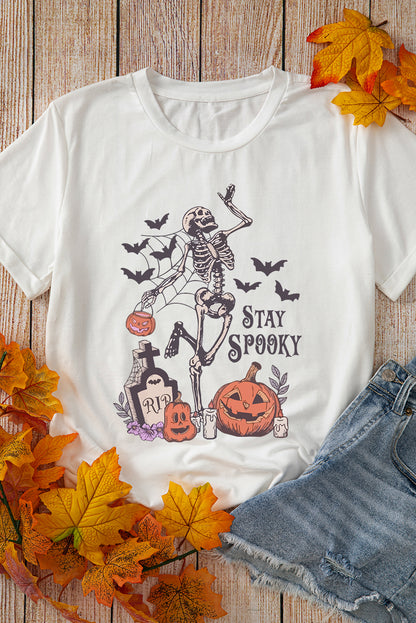 "Stay Spooky" Pumpkin Halloween Tee