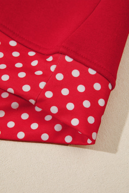 Field Day Polka Dot Plus Size Sweatshirt