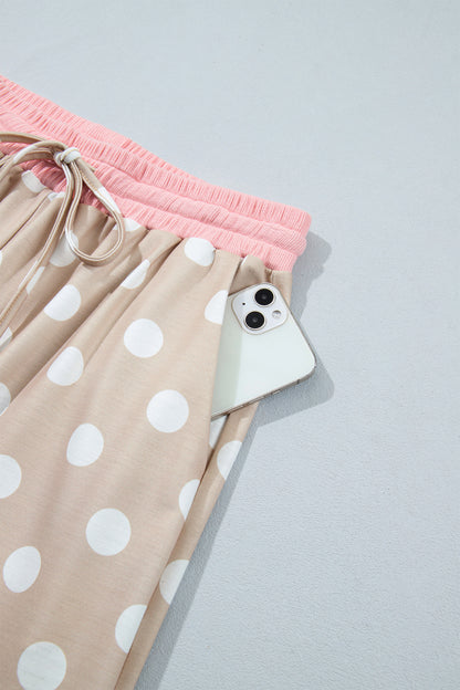 Sweet Talk Polka Dot Top And Pants Set
