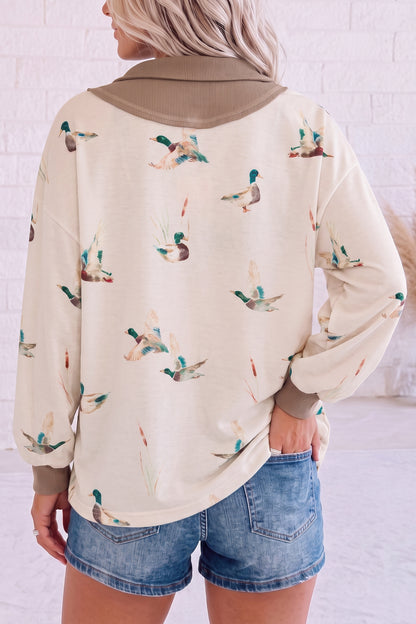 Wild Mallard Zip-Neck Tunic