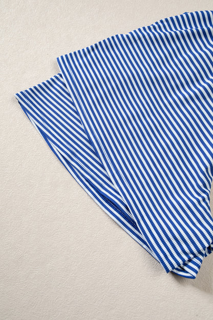 Weekend Stripe Shorts Set