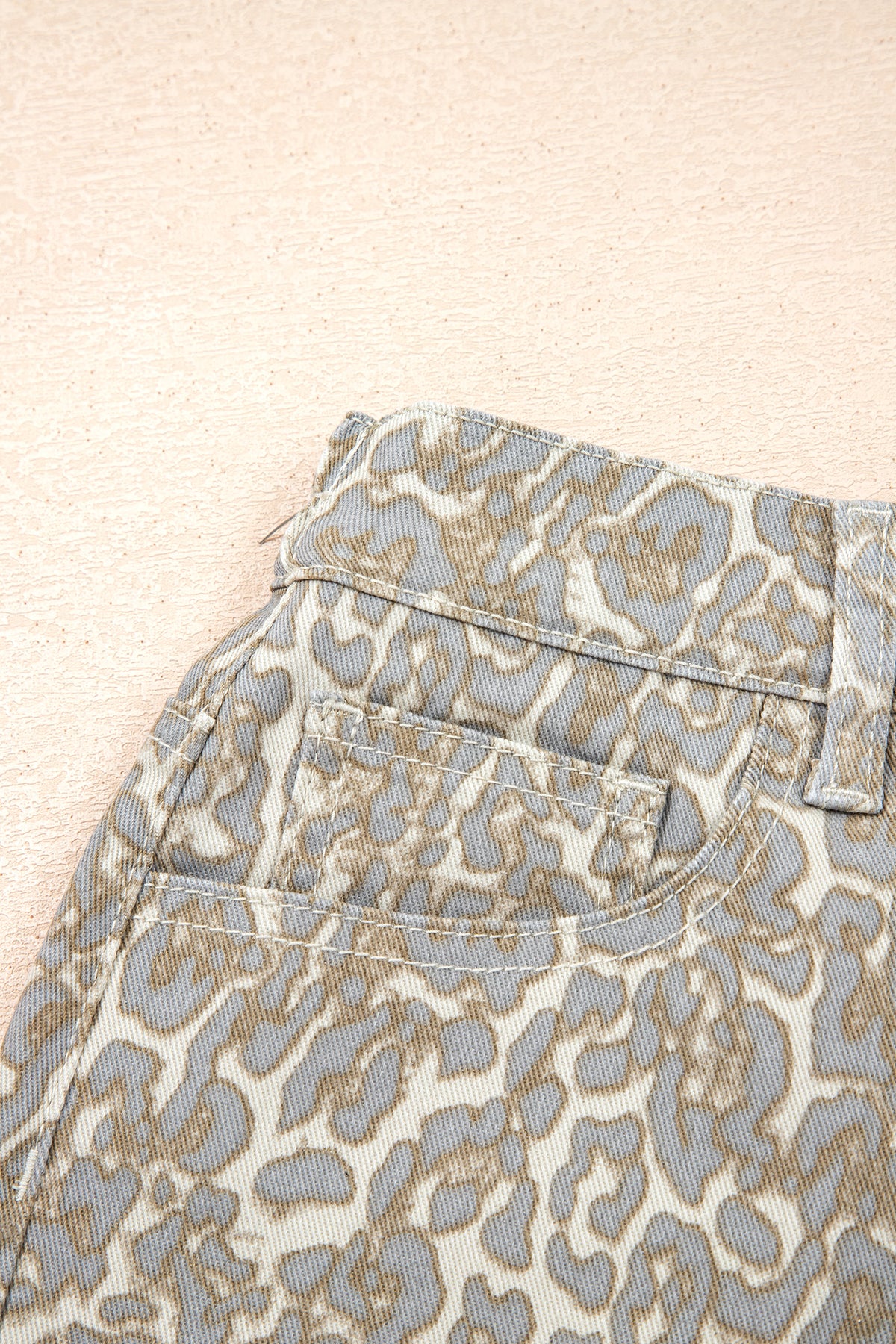 Wild West Leopard Denim Shorts