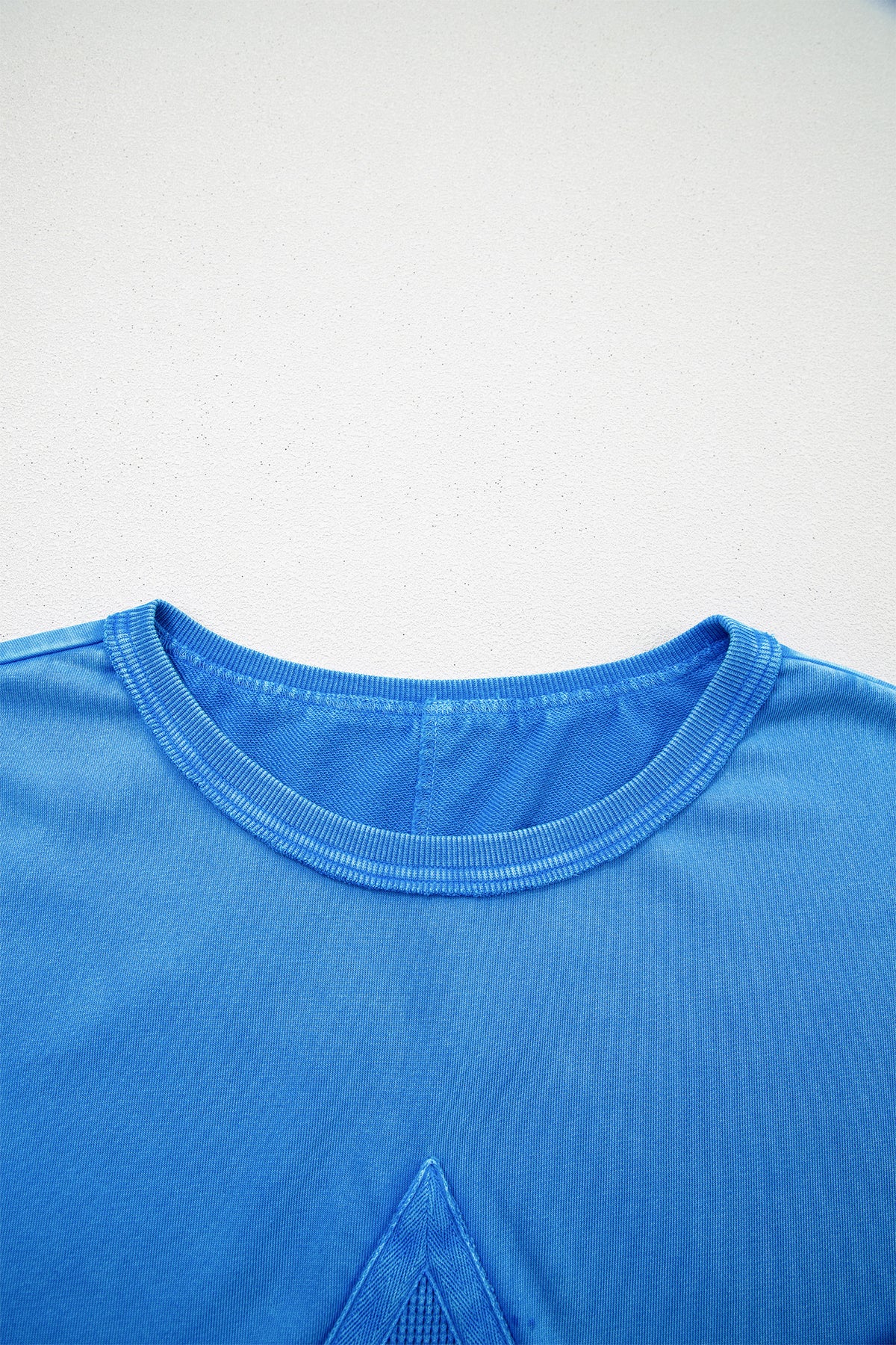 Stardust Mineral Wash Mesh Tee