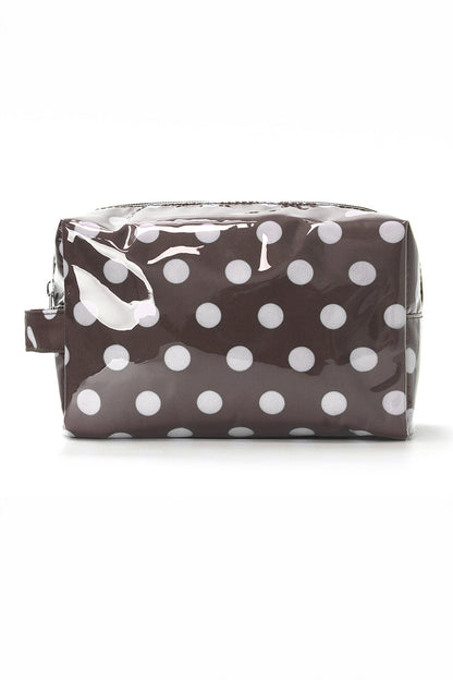 Cider Polka Dot PVC Makeup Bag
