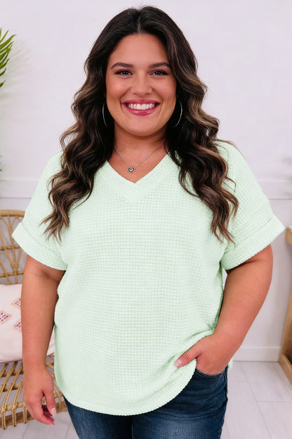 Bluebell Plus Size Waffle Knit Top
