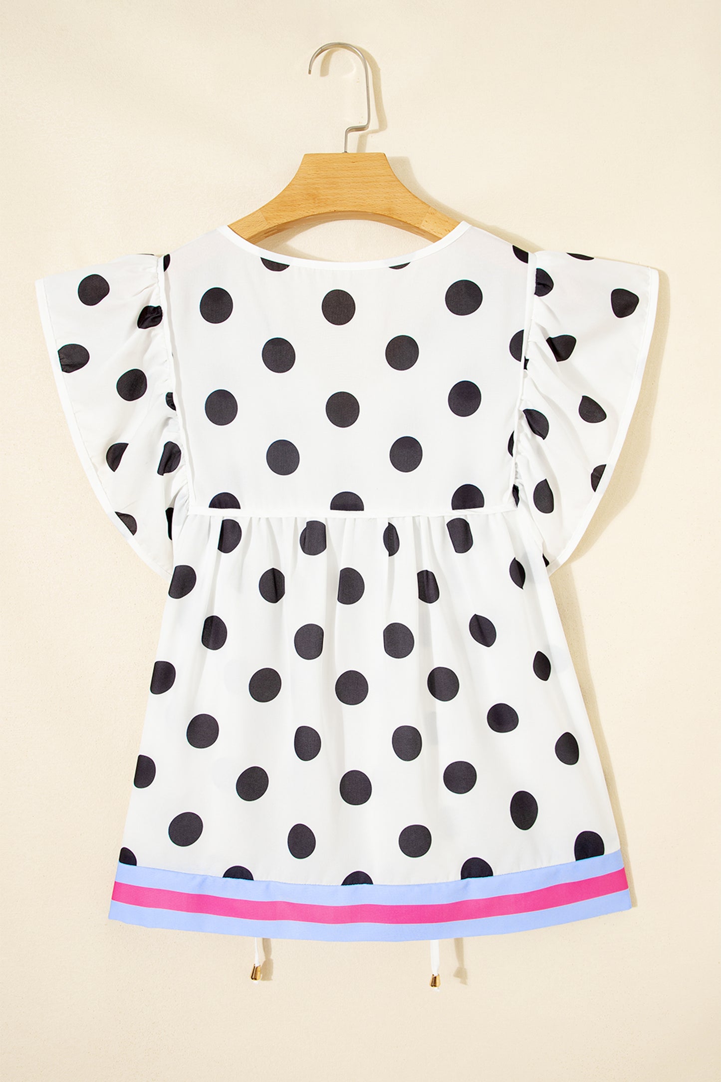 Sweet Spot Polka Dot Babydoll Blouse