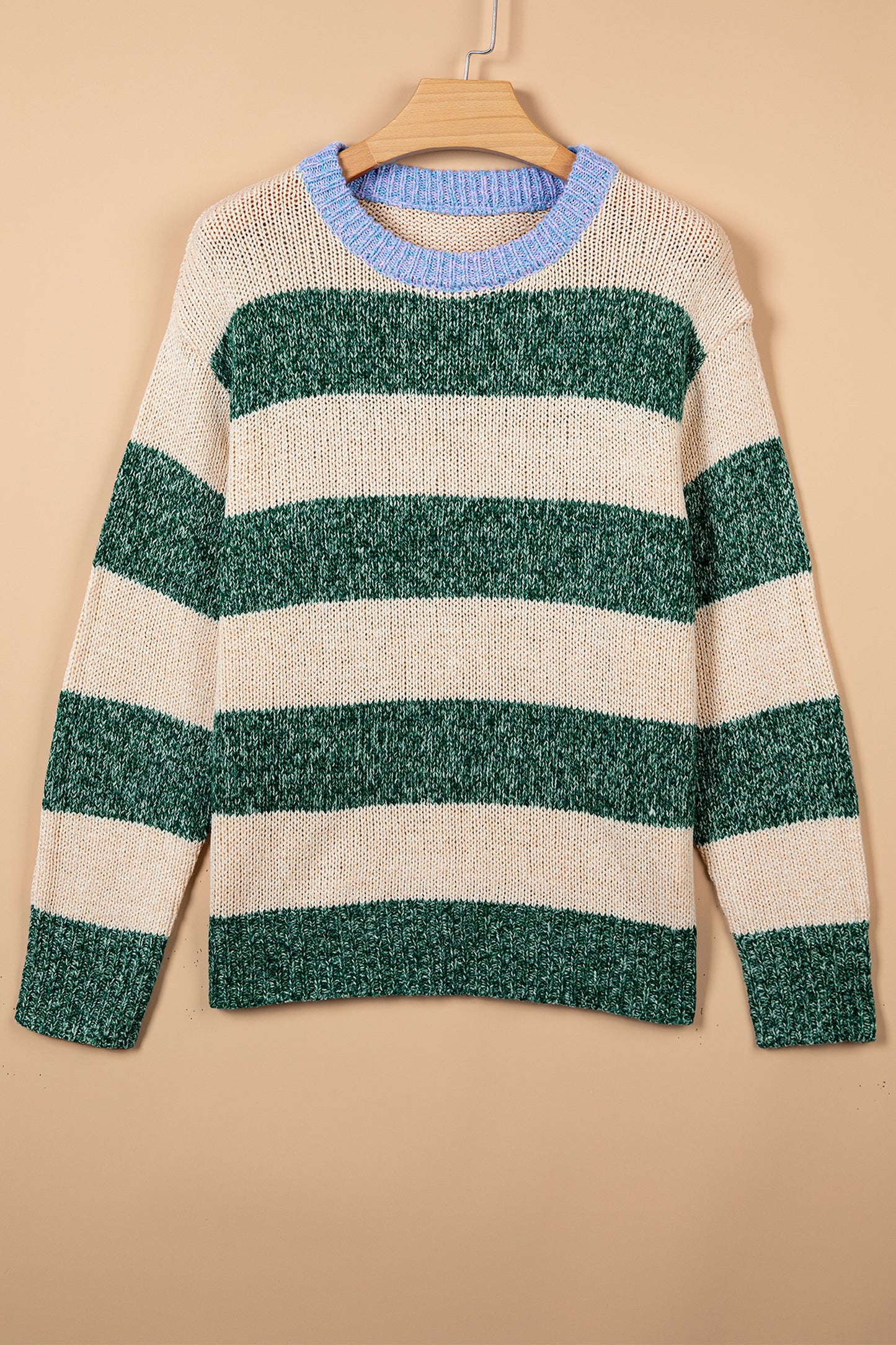 Cider Striped Drop Shoulder Sweater