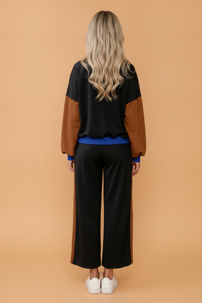 Weekend Colorblock Sweatshirt & Pants Set