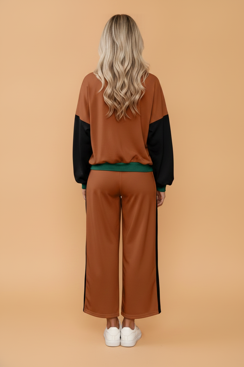 Weekend Colorblock Sweatshirt & Pants Set