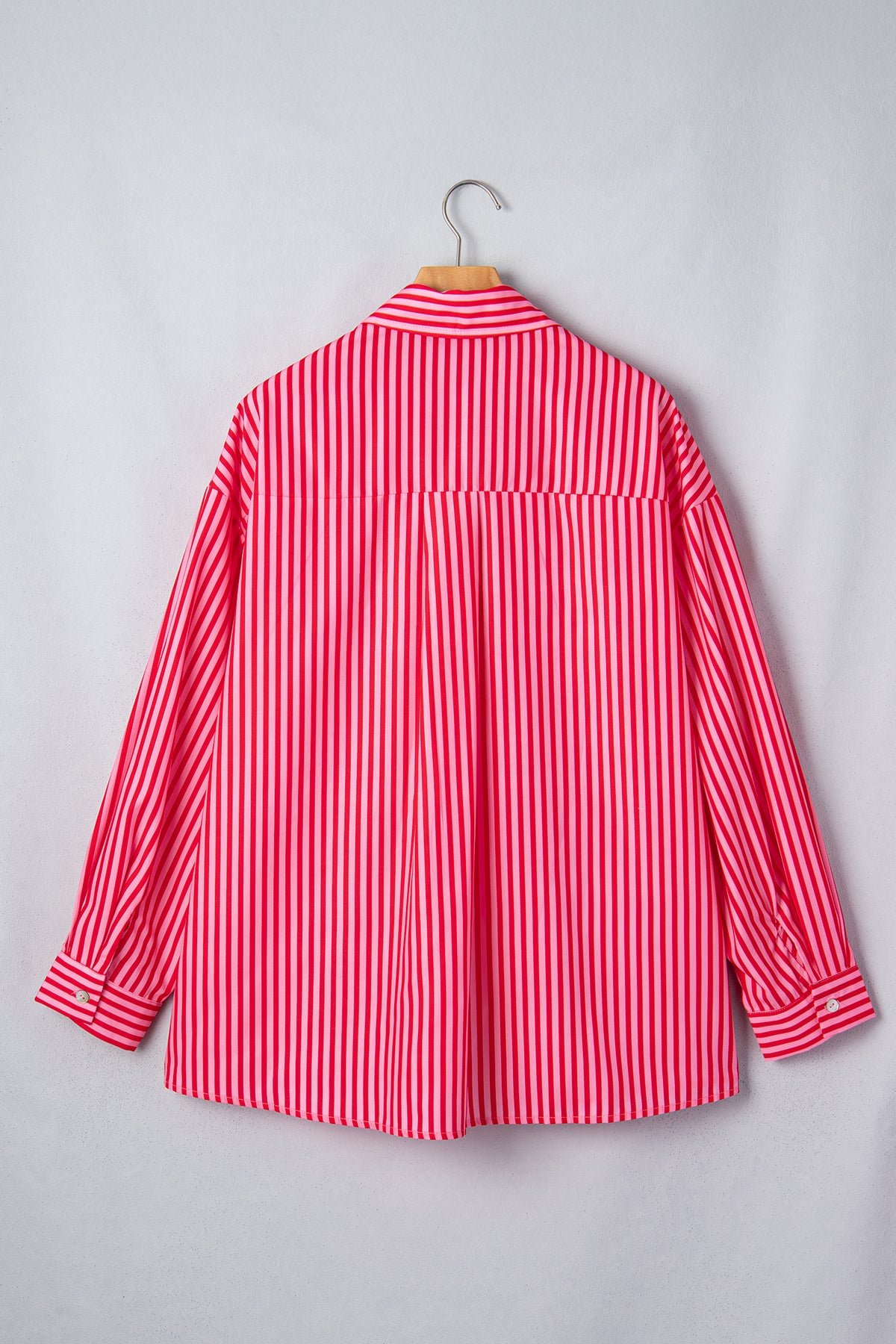 Striped Pocket Button-Up Shirt