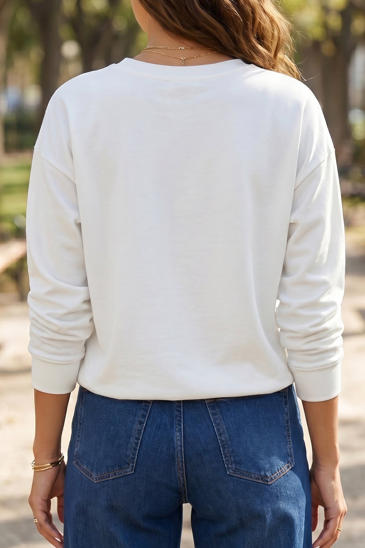 Essential Drop-Shoulder Long Sleeve Top