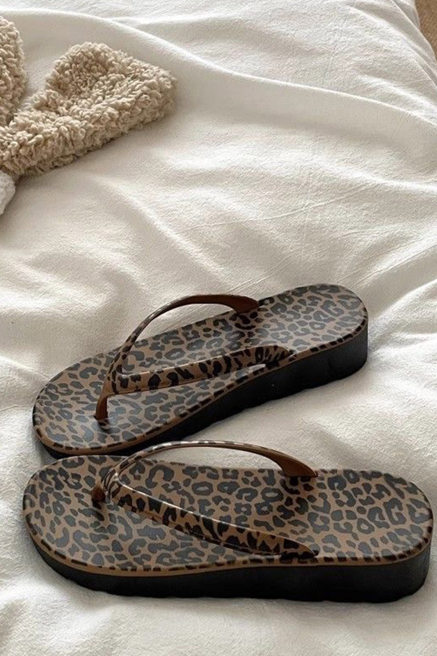 Wild Side Leopard Flip Flops
