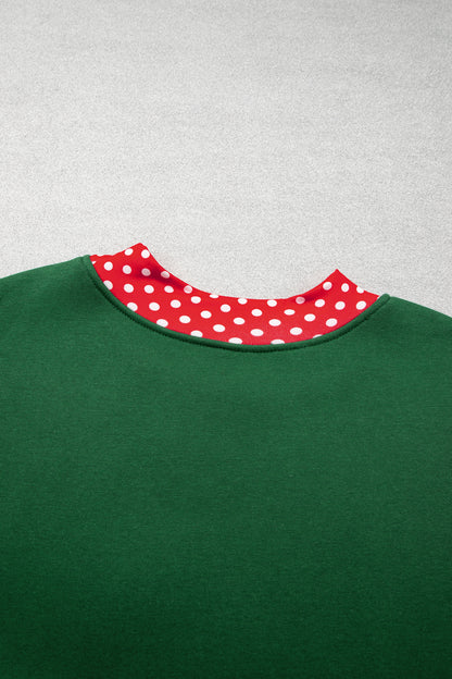 Field Day Polka Dot Plus Size Sweatshirt
