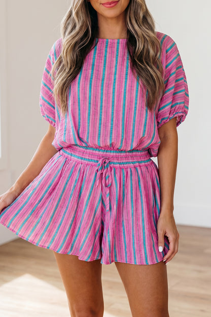 Picnic Stripe Shorts Set