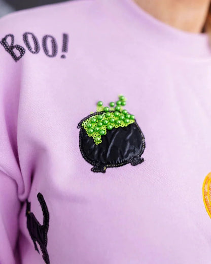 Brianna Cannon • Lavender Spooky Season Sweatshirt
