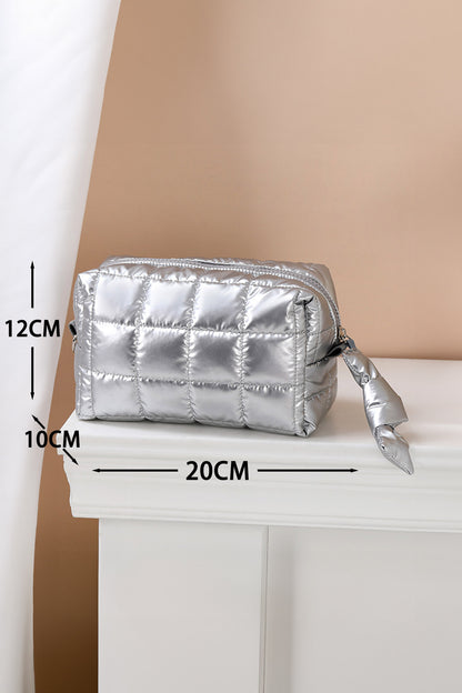 Cloud Nine Quilted Nylon Makeup Bag