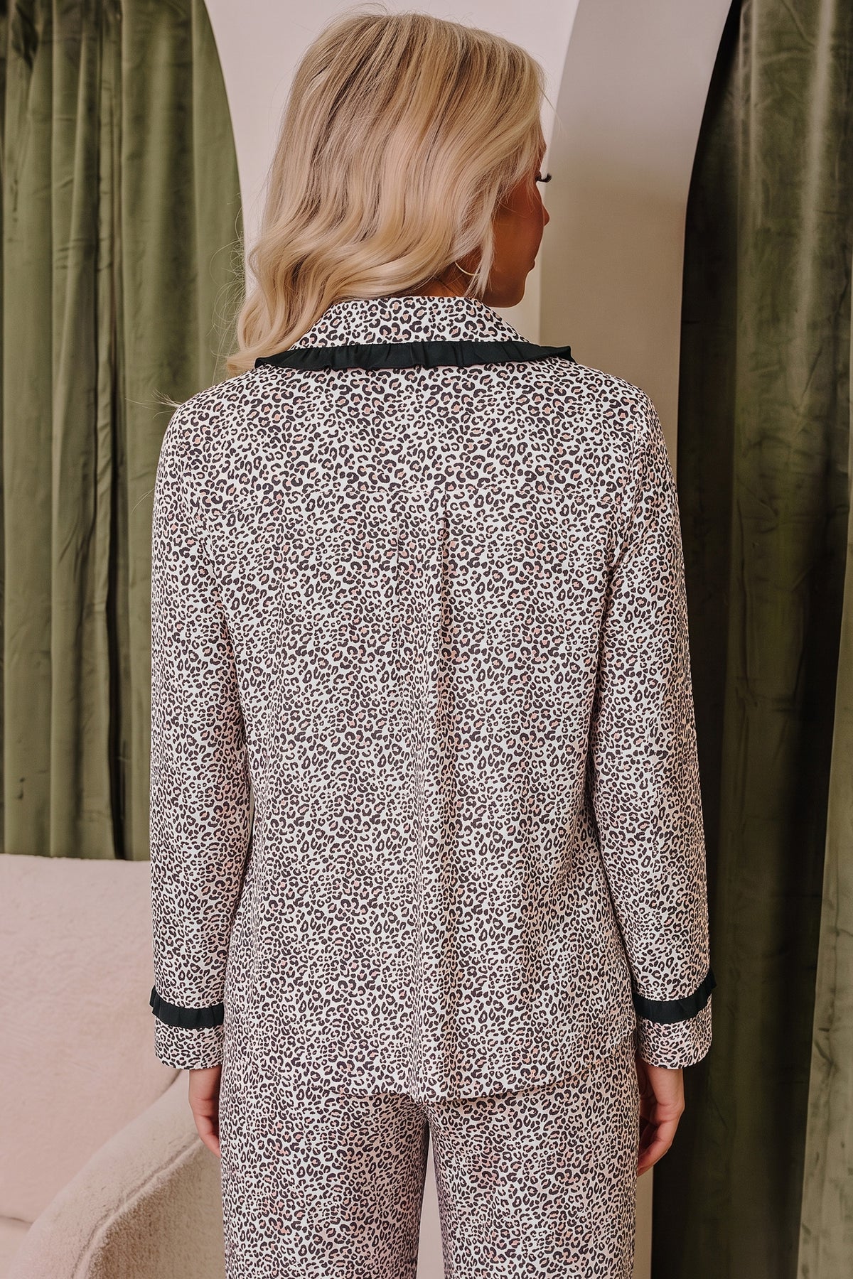 Leopard Bow Lounge Set