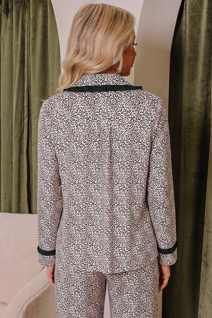 Leopard Bow Lounge Set