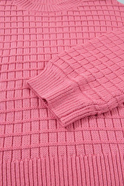 Peach Bloom Drop Shoulder Sweater