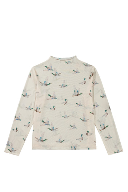 Marsh Duck Mesh Plus Size Blouse
