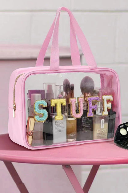 Sweet "Stuff" Clear Makeup Bag