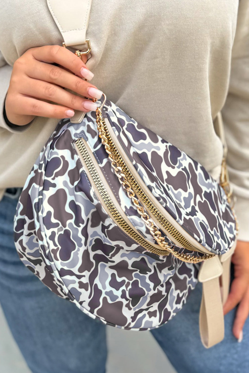 Field Day Camouflage Zip Crossbody Bag