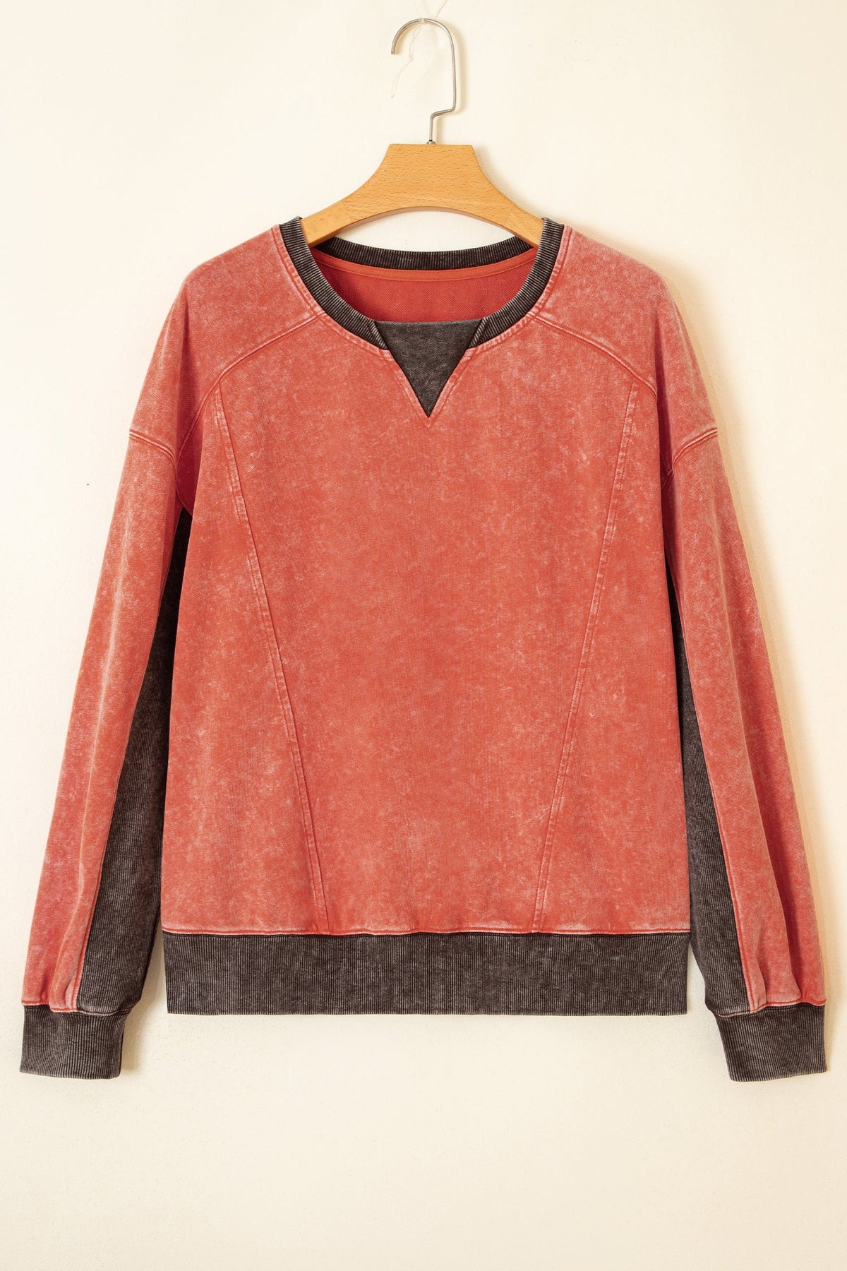 Colorblock Mineral-Wash Sweatshirt — product image 2