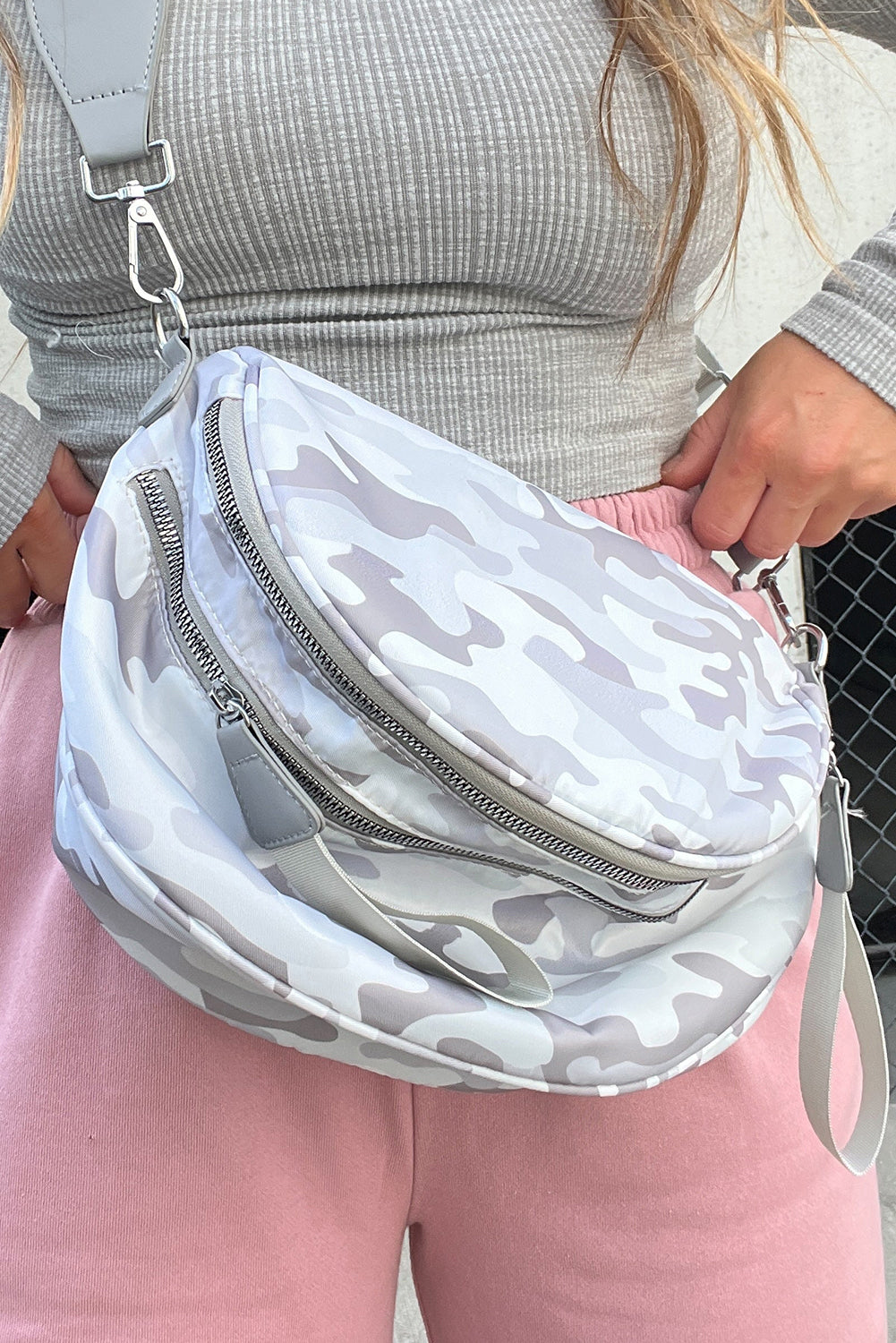 Field Day Camouflage Zip Crossbody Bag