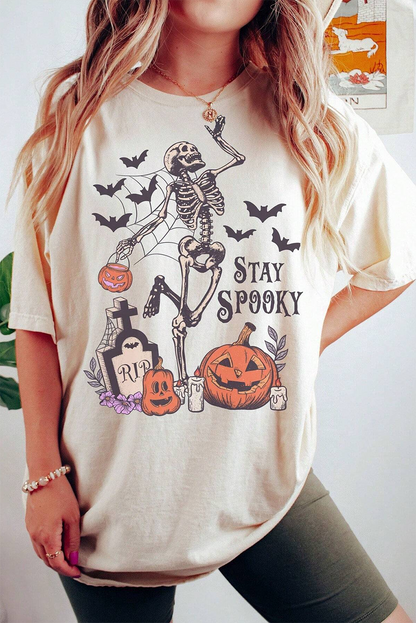 "Stay Spooky" Pumpkin Halloween Tee