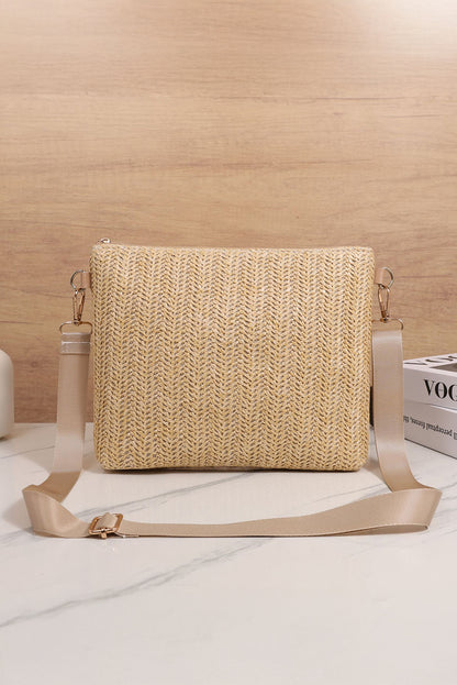 Market Day Straw Woven Shoulder Bag