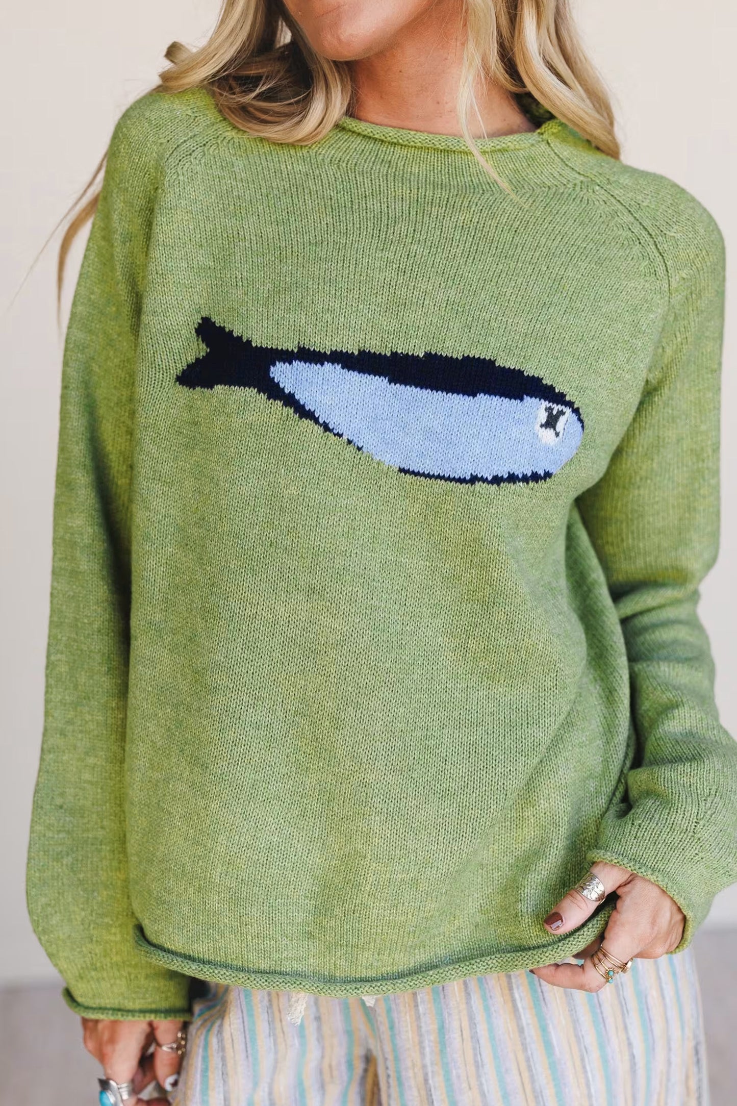 Catch of the Day Knit Sweater