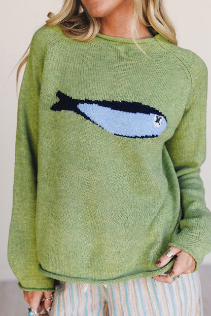 Catch of the Day Knit Sweater
