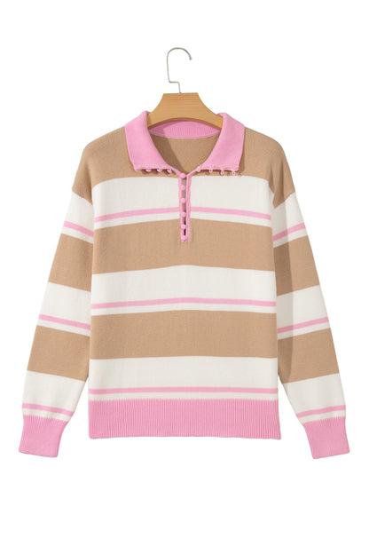 Marsh Striped Drop Shoulder Sweater