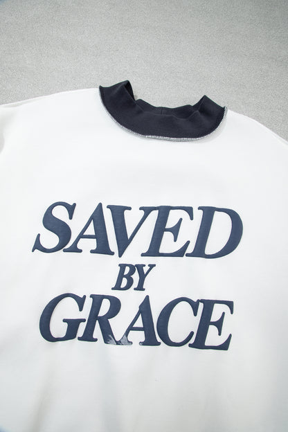 Saved by Grace Colorblock Sweatshirt
