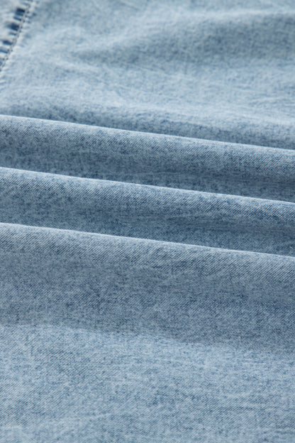 Meadow Tiered Overall Denim Dress