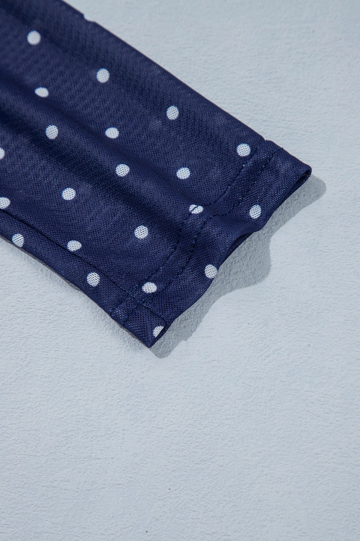 Off-Shoulder Polka Dot Mesh Top