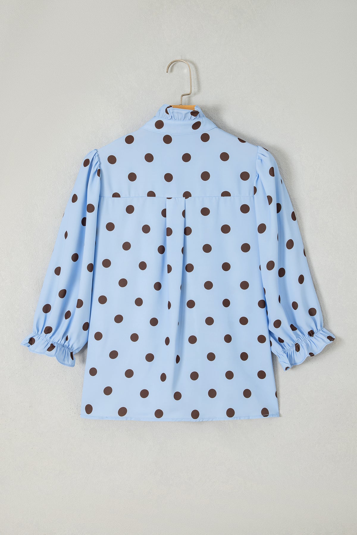 Polka Dot Ruffle Blouse