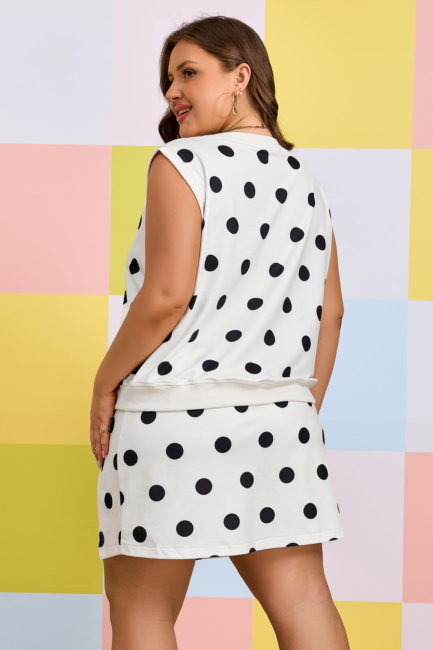 Day Off Plus Size Skort Set