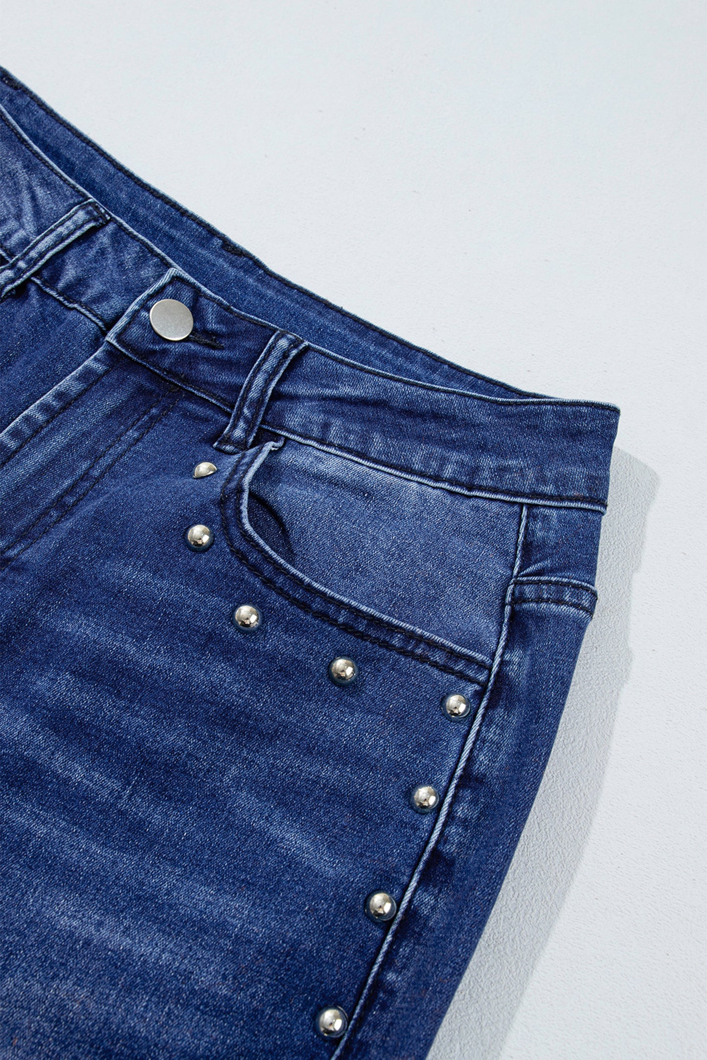 Canyon Studded Straight Leg Jeans
