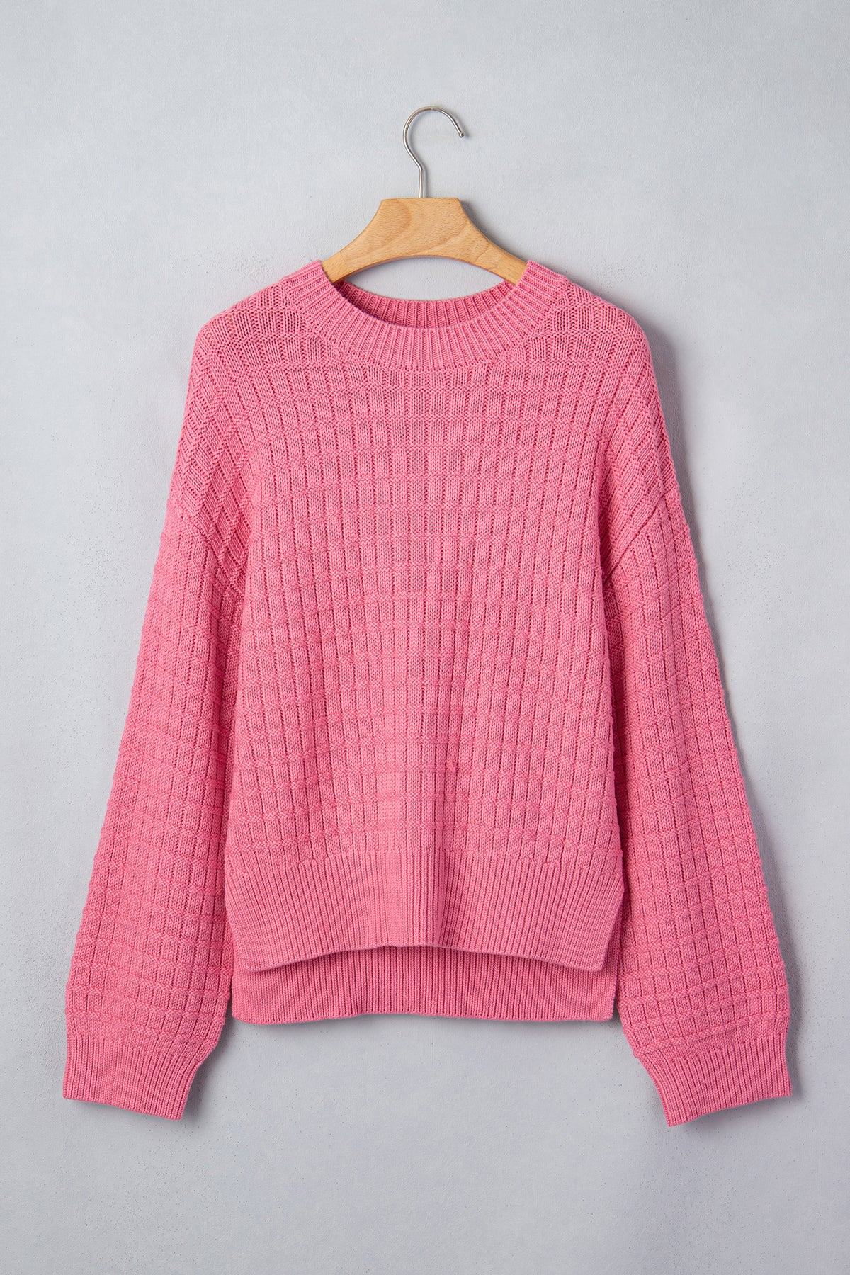 Peach Bloom Drop Shoulder Sweater