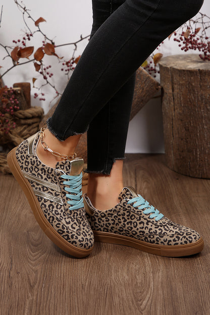 Wild Card Leopard Faux Suede Sneakers